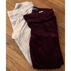 Set of Old Navy Mid Rise Pixie Pants